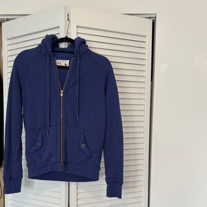 J. Crew Sherpa Fleece Hoodie in Blue